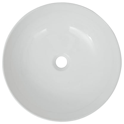 Basin Round Ceramic White 41.5x13.5 cm