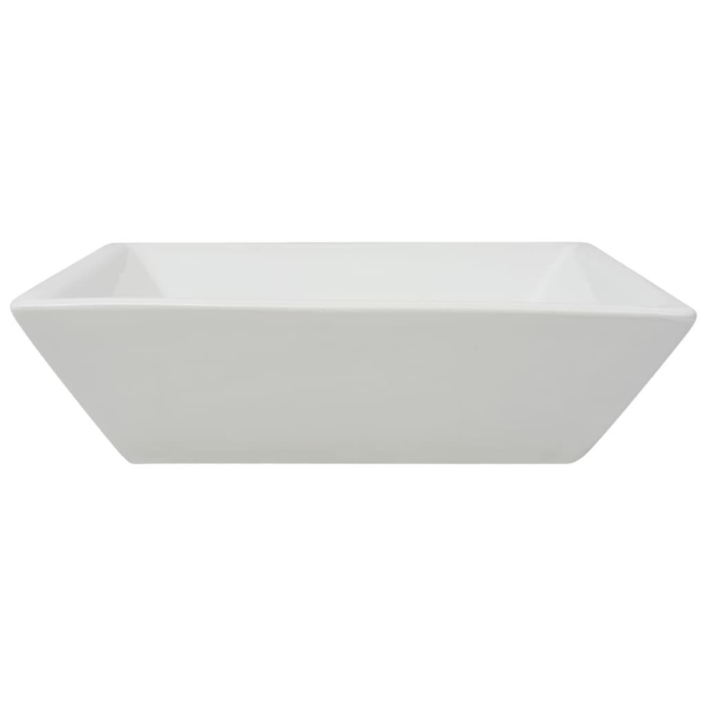 Basin Square Ceramic White 41.5x41.5x12 cm