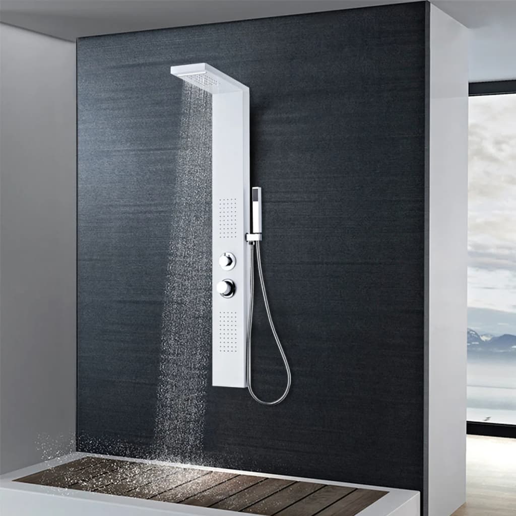 Shower Panel System Aluminium Matte White