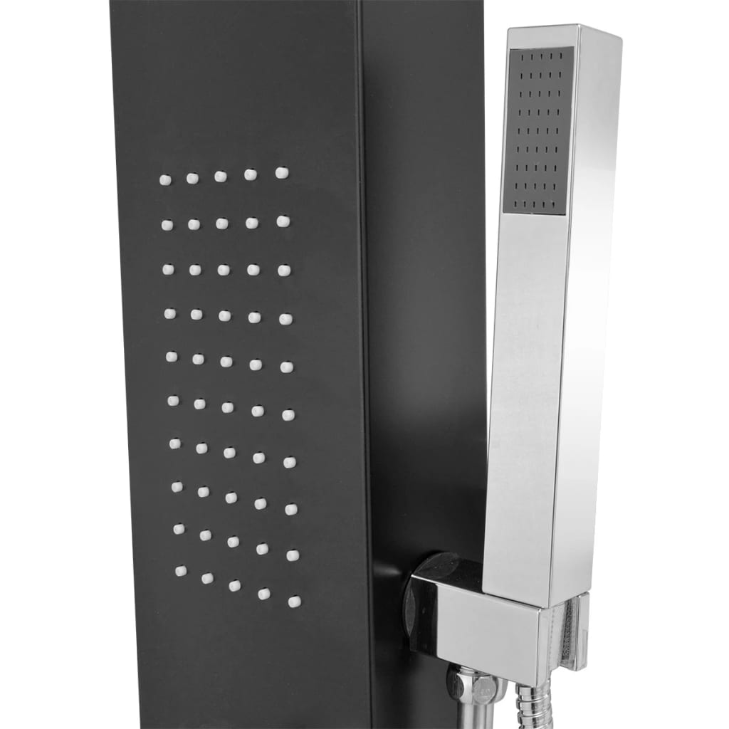 Shower Panel System Aluminium Matte Black