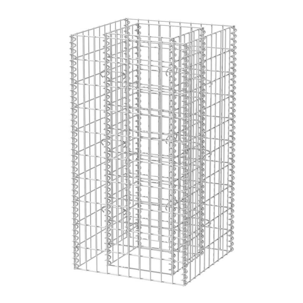 Gabion Raised Bed Steel 50x50x100 cm