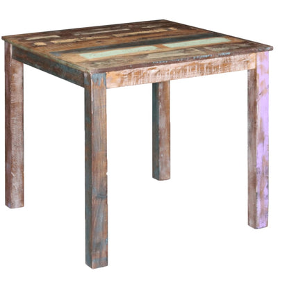 Dining Table Solid Reclaimed Wood 80x82x76 cm