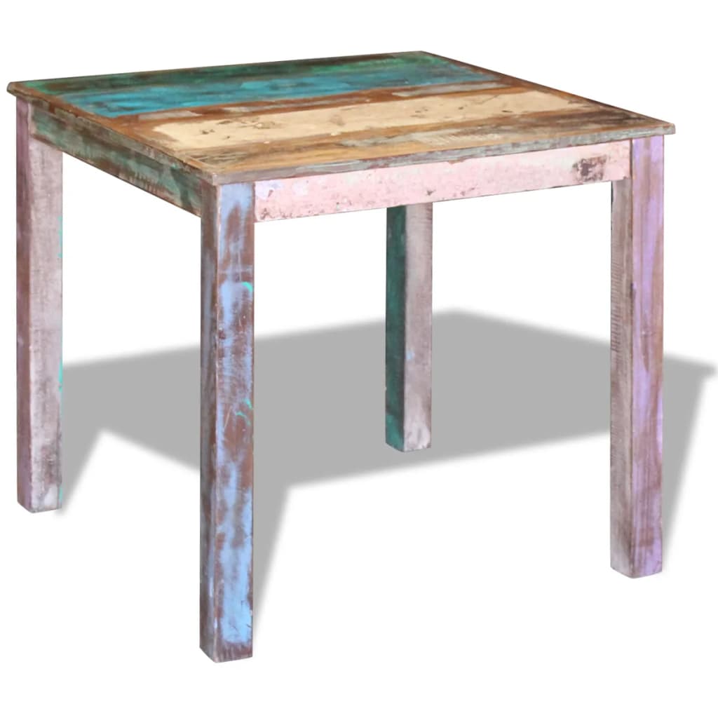 Dining Table Solid Reclaimed Wood 80x82x76 cm