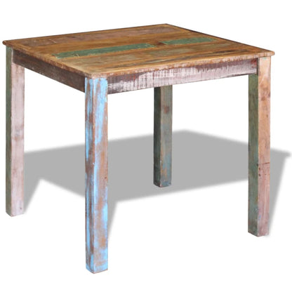 Dining Table Solid Reclaimed Wood 80x82x76 cm