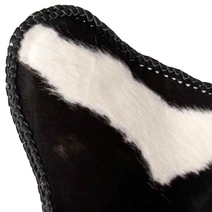 Butterfly Chair Black and White Real Cowhide Leather