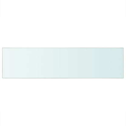Shelf Panel Glass Clear 100x25 cm