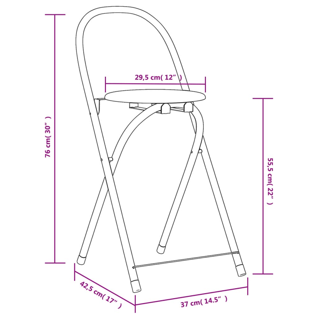 Five Piece Folding Dining Set MDF