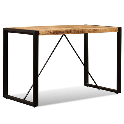 Dining Table Solid Rough Mango Wood 120 cm