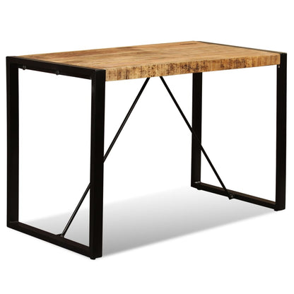 Dining Table Solid Rough Mango Wood 120 cm