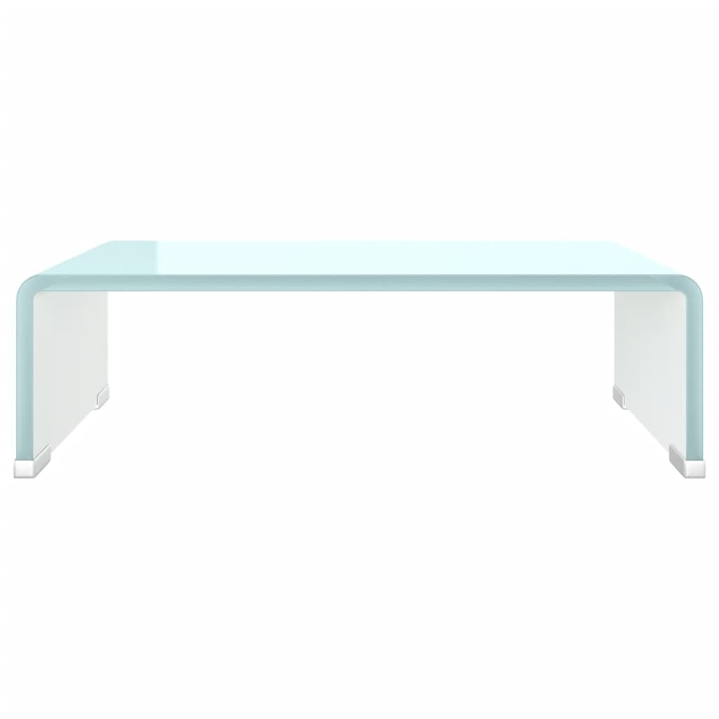 TV Stand/Monitor Riser Glass Green 40x25x11 cm