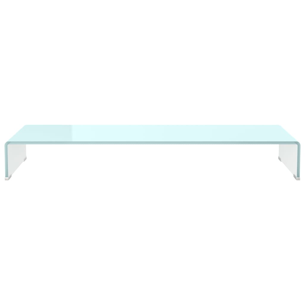 TV Stand/Monitor Riser Glass Green 100x30x13 cm