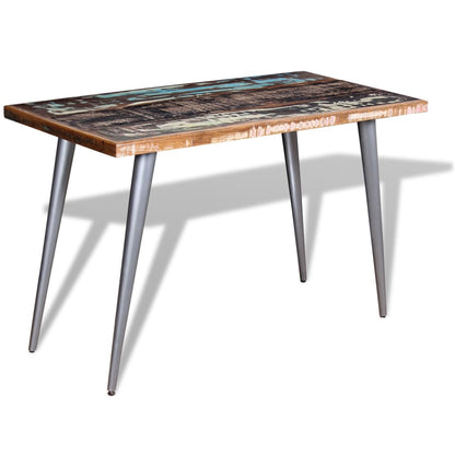 Dining Table Solid Reclaimed Wood 120x60x76 cm