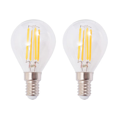 Wall Lamps 2 pcs with 2 LED Filament Bulbs 8 W