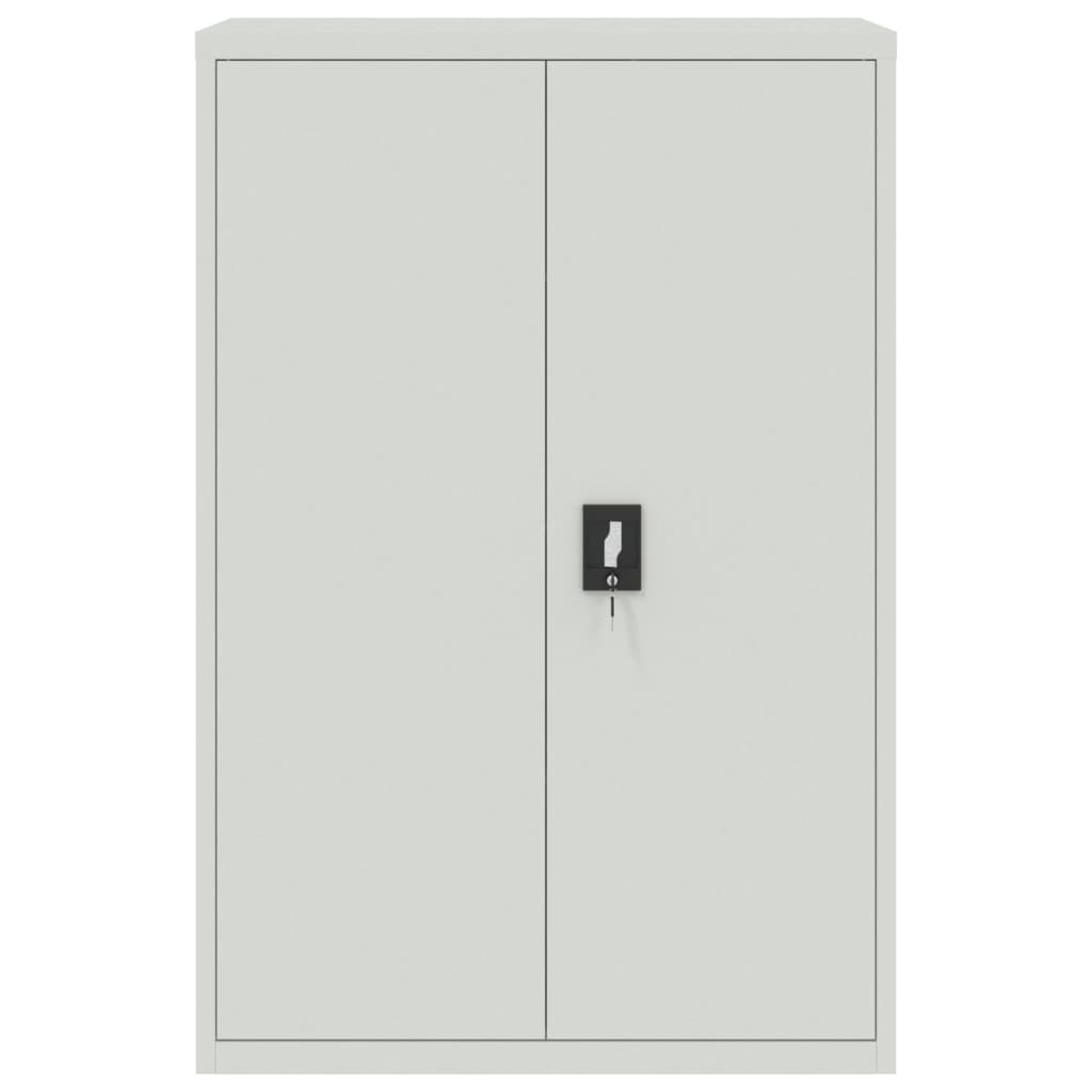 Office Cabinet 90x40x140cm Steel Grey