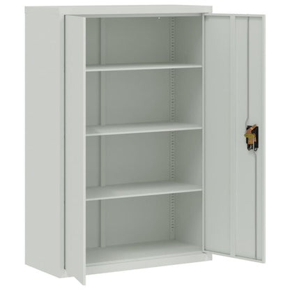 Office Cabinet 90x40x140cm Steel Grey