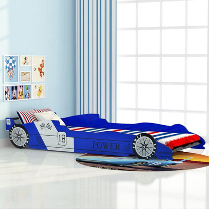 Children's Race Car Bed 90x200 cm Blue