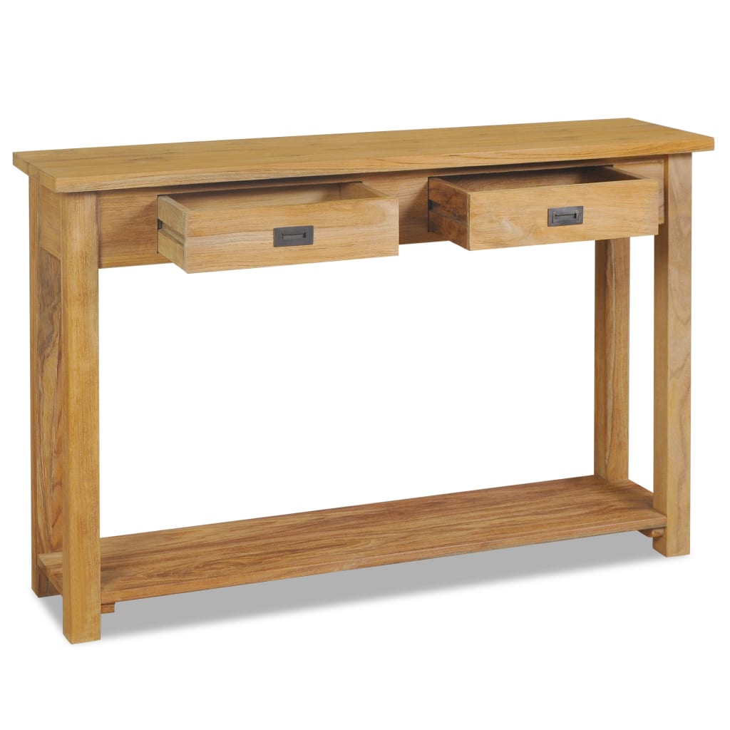 Console Table Solid Teak 120x30x80 cm