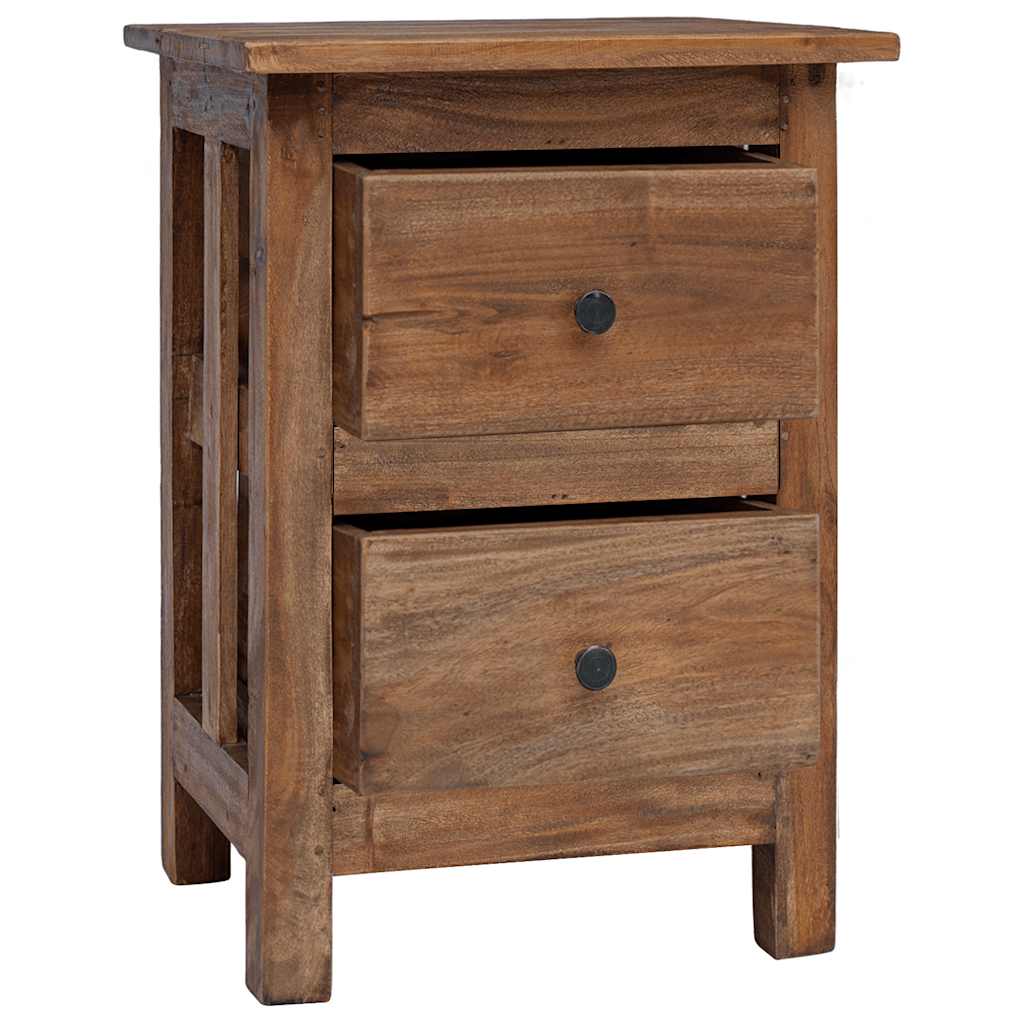 Nightstand Solid Mahogany Wood 40x30x51 cm