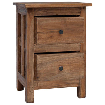 Nightstand Solid Mahogany Wood 40x30x51 cm