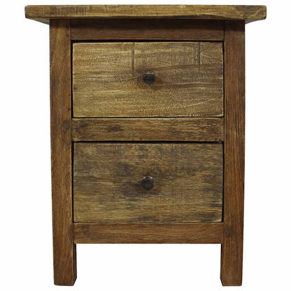 Nightstand Solid Mahogany Wood 40x30x51 cm