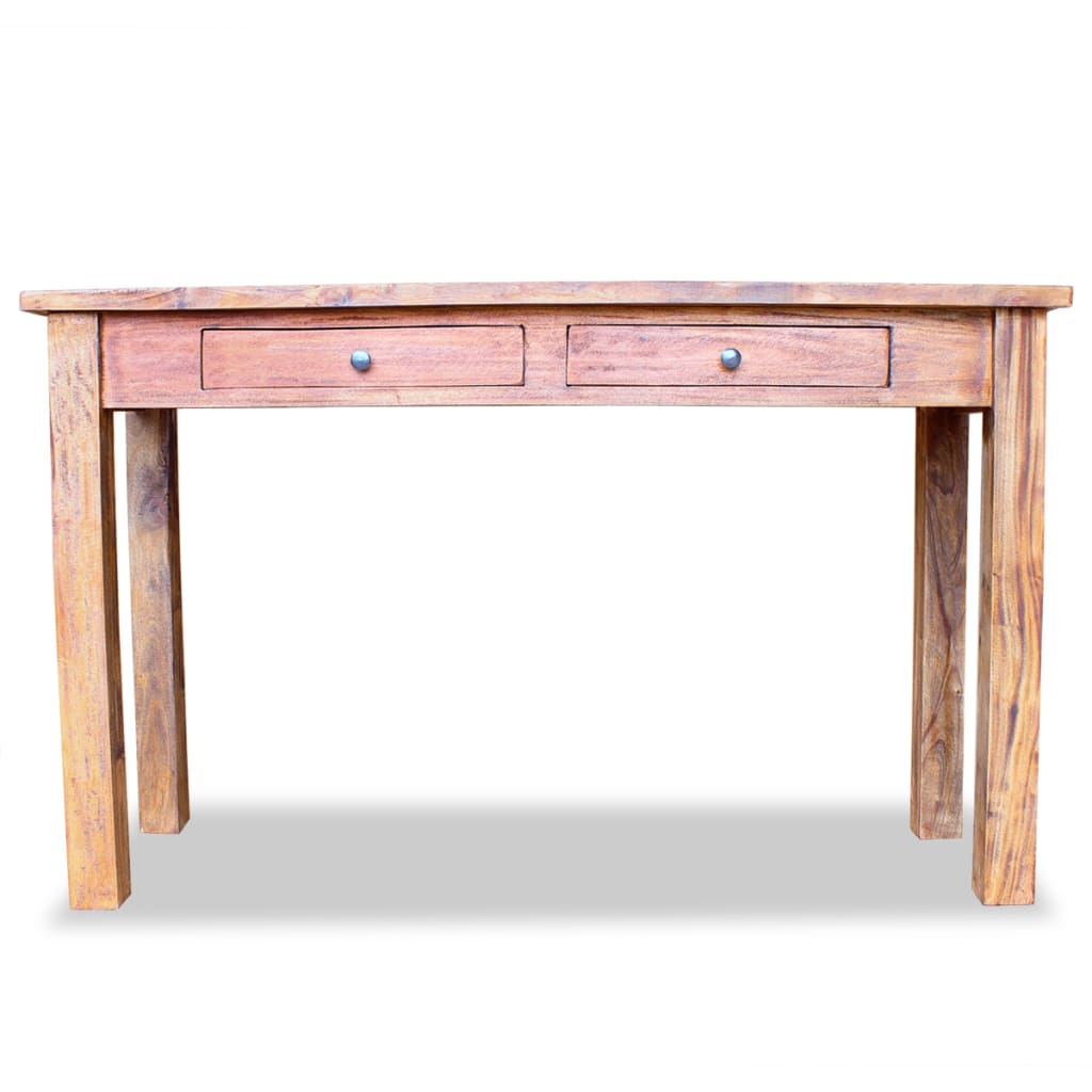 Console Table Solid Mahogany Wood 123x42x75 cm