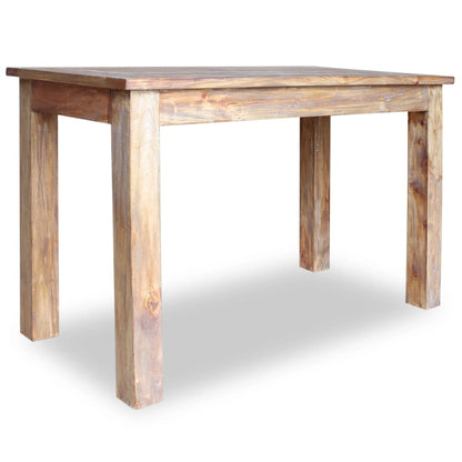 Dining Table Solid Mahogany Wood 120x60x77 cm