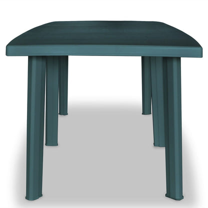 Garden Table Green 210x96x72 cm Plastic