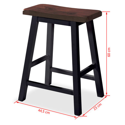 Bar Set 3 Pieces MDF Black