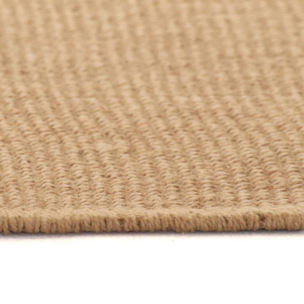 Area Rug Jute with Latex Backing 140x200 cm Natural