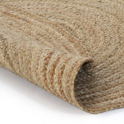 Area Rug Braided Jute 120 cm Round