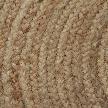 Area Rug Braided Jute 120 cm Round