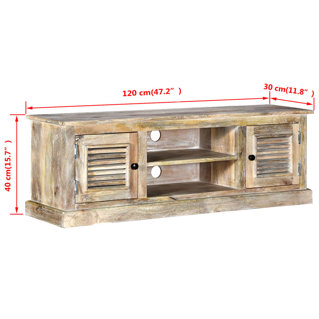 TV Cabinet Solid Mango Wood