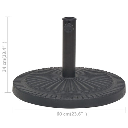 Parasol Base Resin Round Black 29 kg