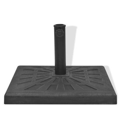 Parasol Base Resin Square Black 19 kg