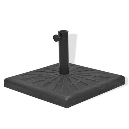 Parasol Base Resin Square Black 19 kg