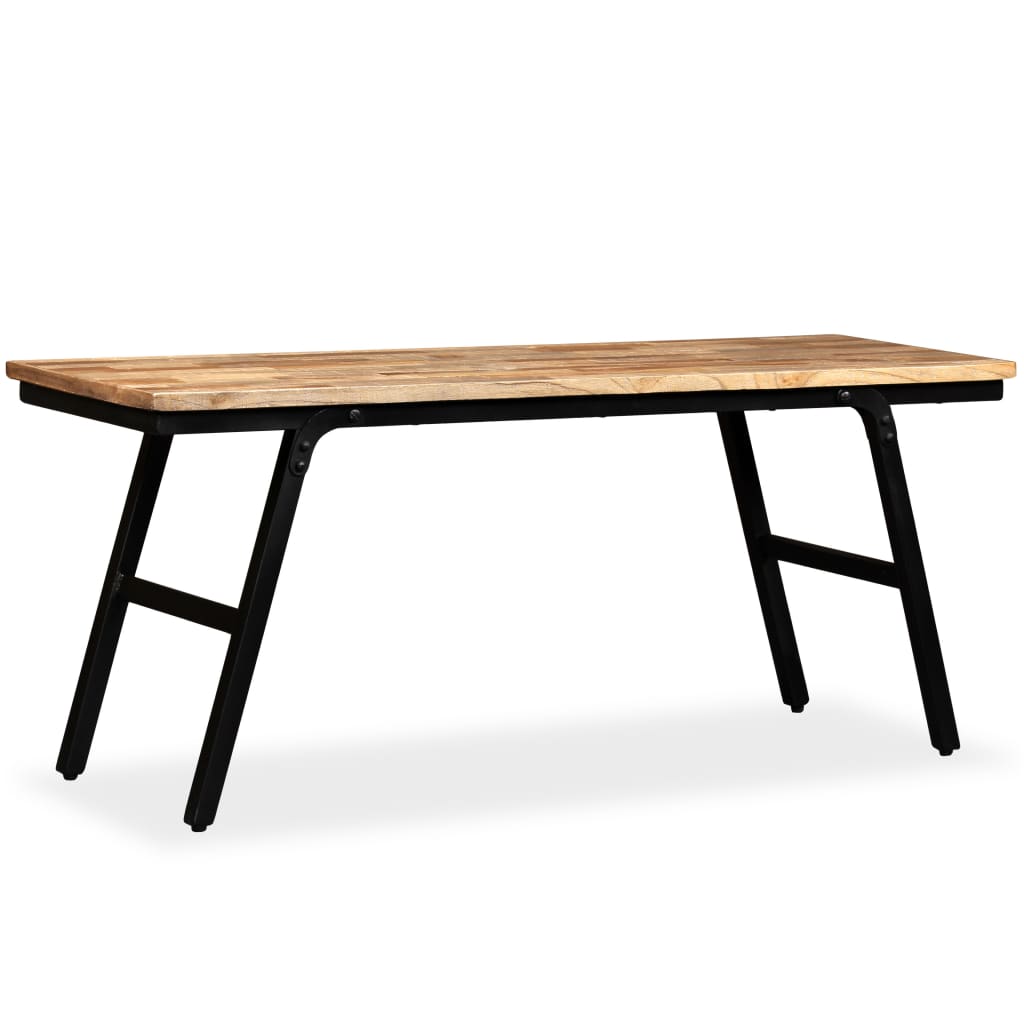 Bench Reclaimed Teak and Steel 110x35x45 cm