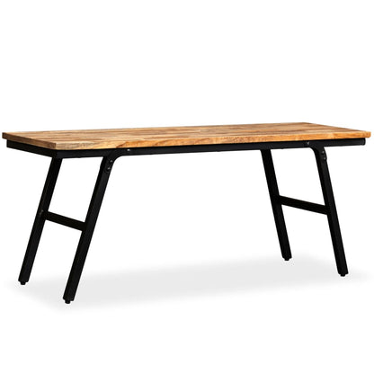 Bench Reclaimed Teak and Steel 110x35x45 cm