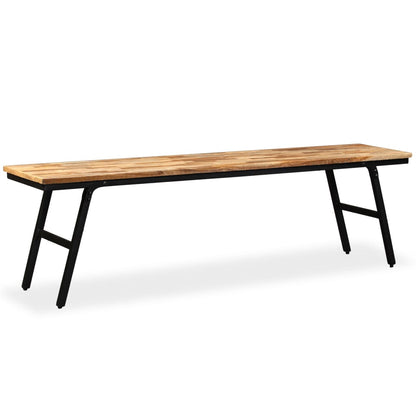 Bench Reclaimed Teak and Steel 160x35x45 cm