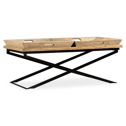 Coffee Table Solid Mango Wood 110x55x42 cm