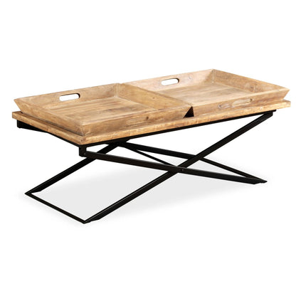 Coffee Table Solid Mango Wood 110x55x42 cm