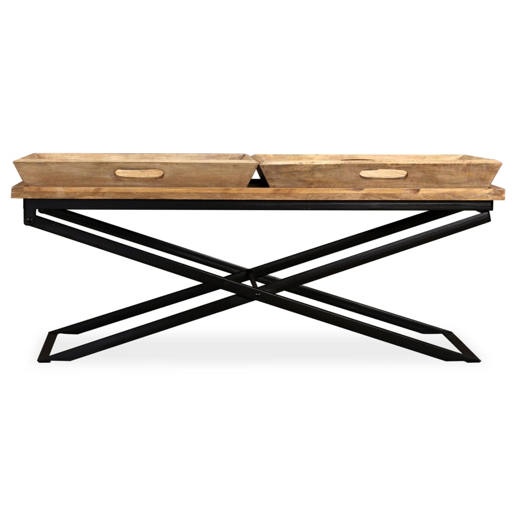 Coffee Table Solid Mango Wood 110x55x42 cm