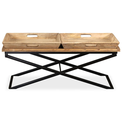 Coffee Table Solid Mango Wood 110x55x42 cm