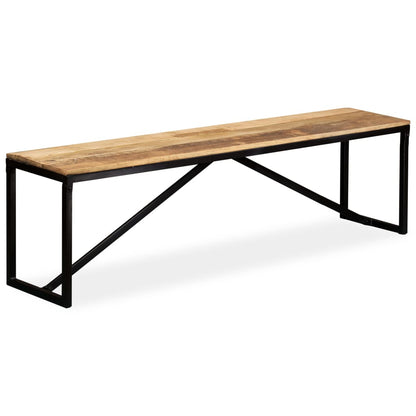 Bench Solid Mango Wood 160x35x45 cm