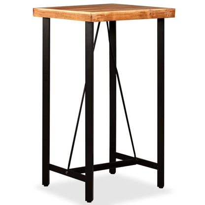 Bar Table Solid Acacia Wood 60x60x107 cm