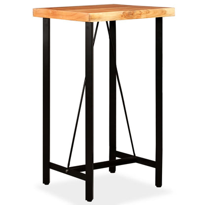 Bar Table Solid Acacia Wood 60x60x107 cm