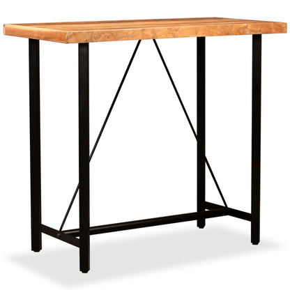 Bar Table Solid Acacia Wood 120x60x107 cm