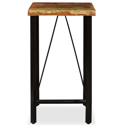 Bar Table Solid Reclaimed Wood 60x60x107 cm