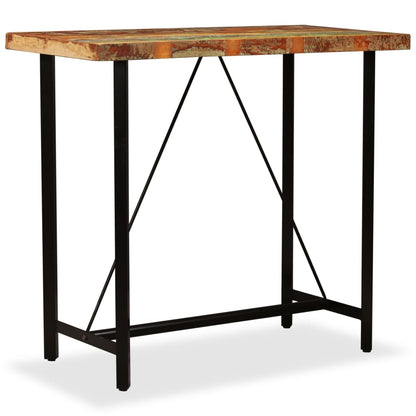 Bar Table Solid Reclaimed Wood 120x60x107 cm