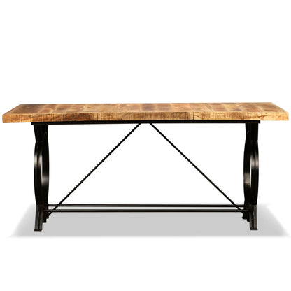 Dining Table Solid Rough Mango Wood 180 cm