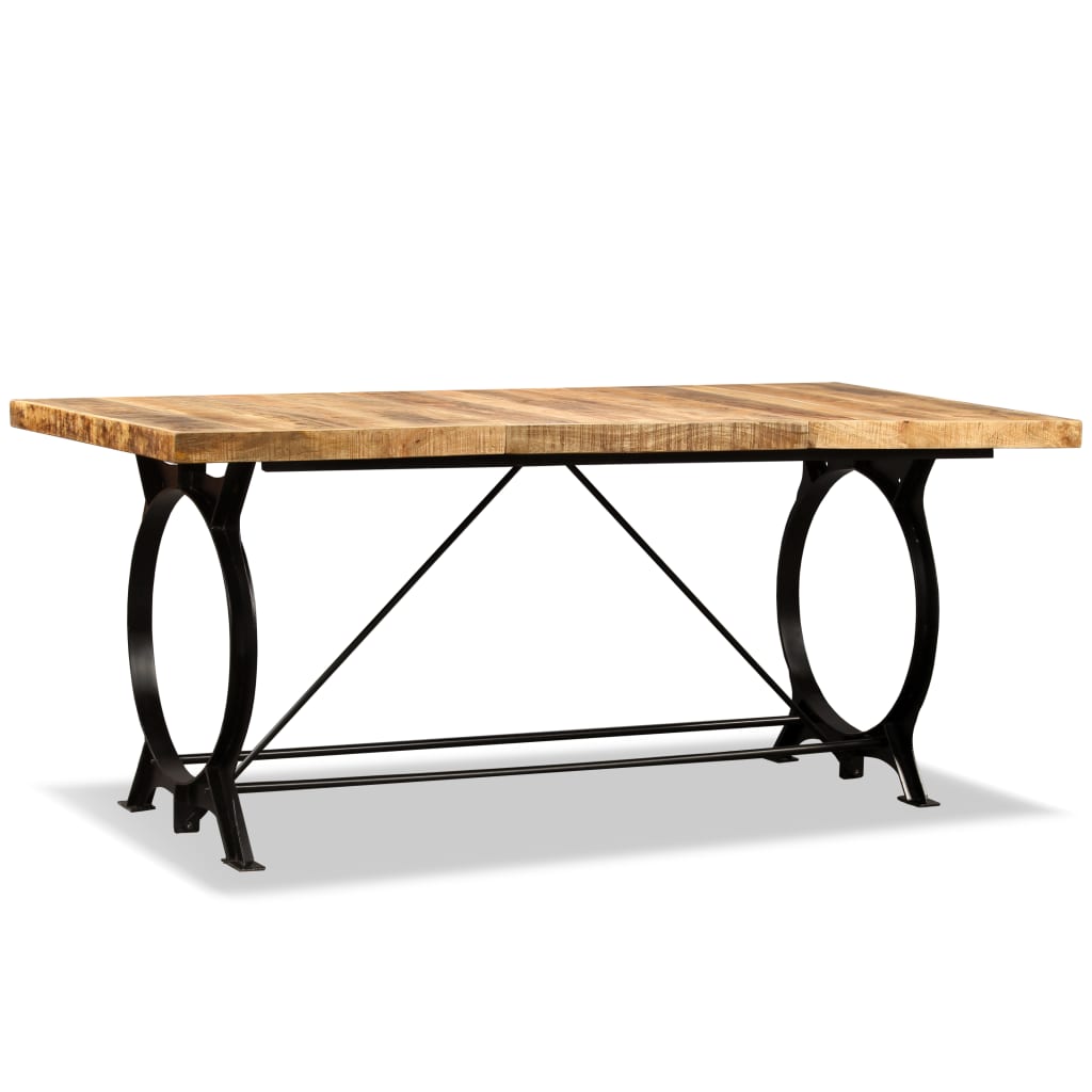 Dining Table Solid Rough Mango Wood 180 cm